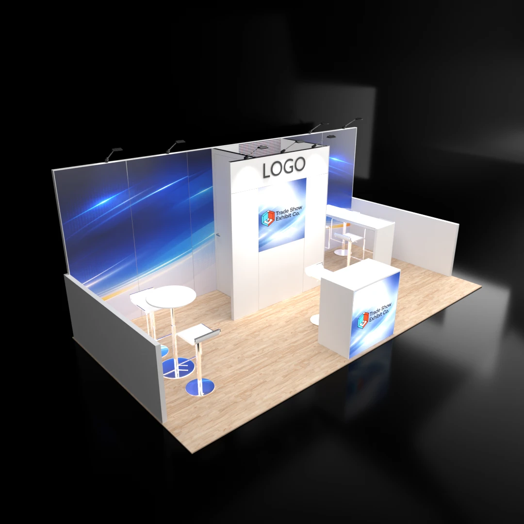 CES 10 x 20 Inline Affordable Exhibit Rental — Design 06 — 10 x 20 Inline Affordable Exhibit Rental — CES, Las Vegas