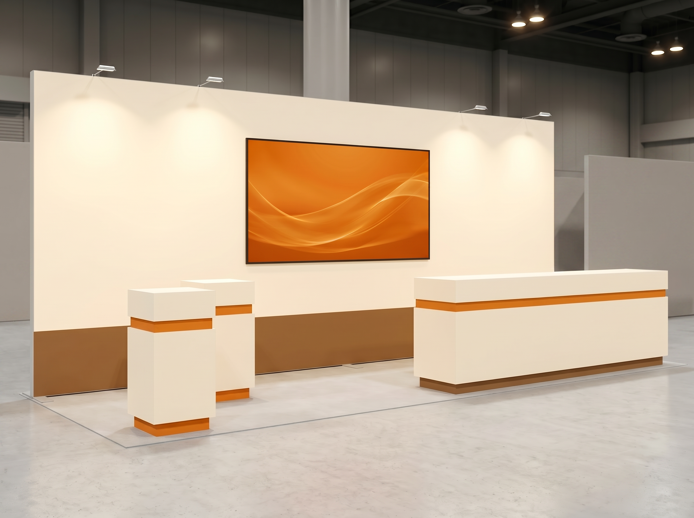 SEMA Show 10 x 20 Inline Affordable Exhibit Rental — Design 02 — 10 x 20 Inline Affordable Exhibit Rental — SEMA Show, Las Vegas
