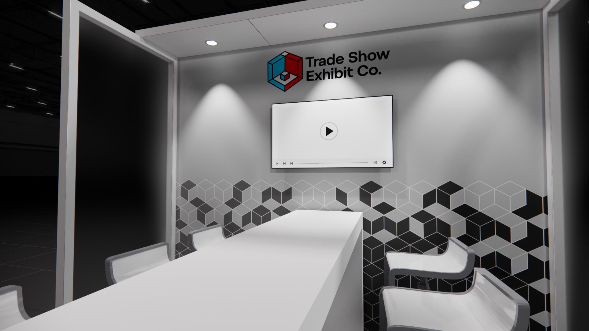CES 10 x 10 Inline Affordable Exhibit Rental — Design 04 — 10 x 10 Inline Affordable Exhibit Rental — CES, Las Vegas