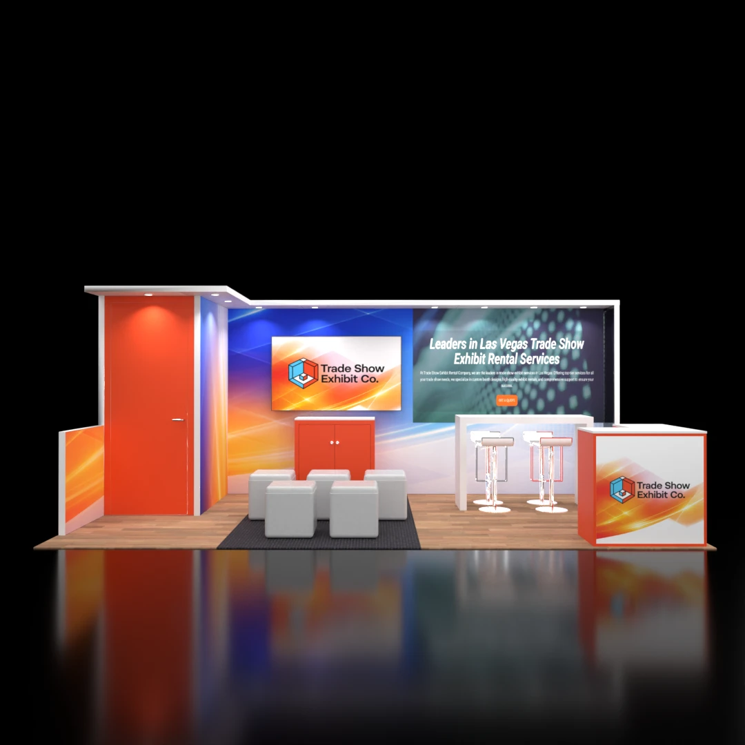 CES 10 x 20 Inline Affordable Exhibit Rental — Design 10 — 10 x 20 Inline Affordable Exhibit Rental — CES, Las Vegas