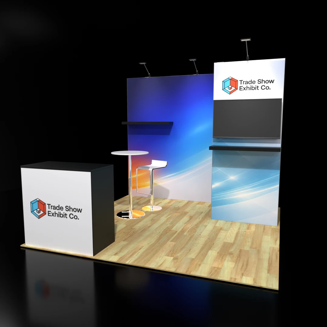 CES 10 x 10 Inline Affordable Exhibit Rental — Design 12 — 10 x 10 Inline Affordable Exhibit Rental — CES, Las Vegas