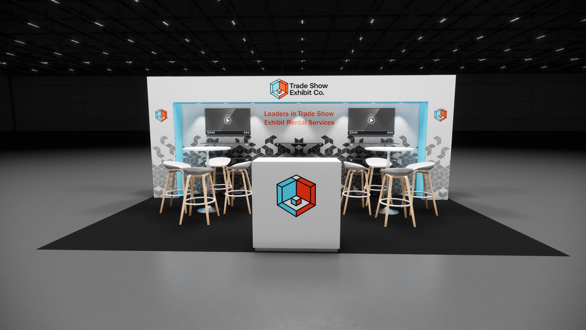 CES 10 x 20 Inline Affordable Exhibit Rental — Design 02 — 10 x 20 Inline Affordable Exhibit Rental — CES, Las Vegas