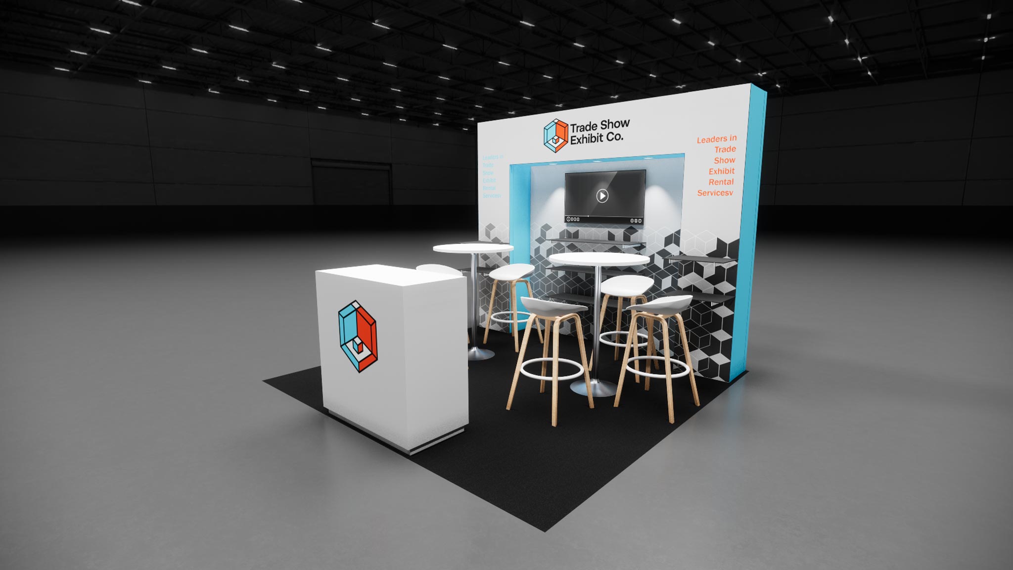 CES 10 x 10 Inline Affordable Exhibit Rental — Design 05 — 10 x 10 Inline Affordable Exhibit Rental — CES, Las Vegas