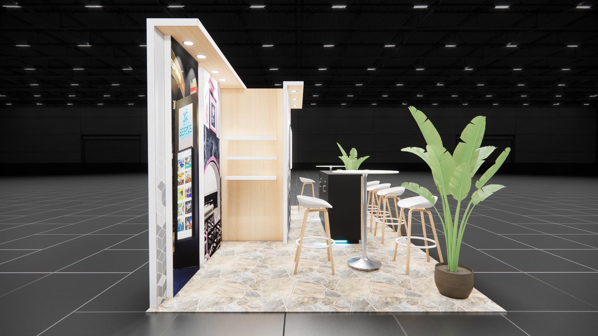 CES 10 x 20 Inline Affordable Exhibit Rental — Design 01 — 10 x 20 Inline Affordable Exhibit Rental — CES, Las Vegas