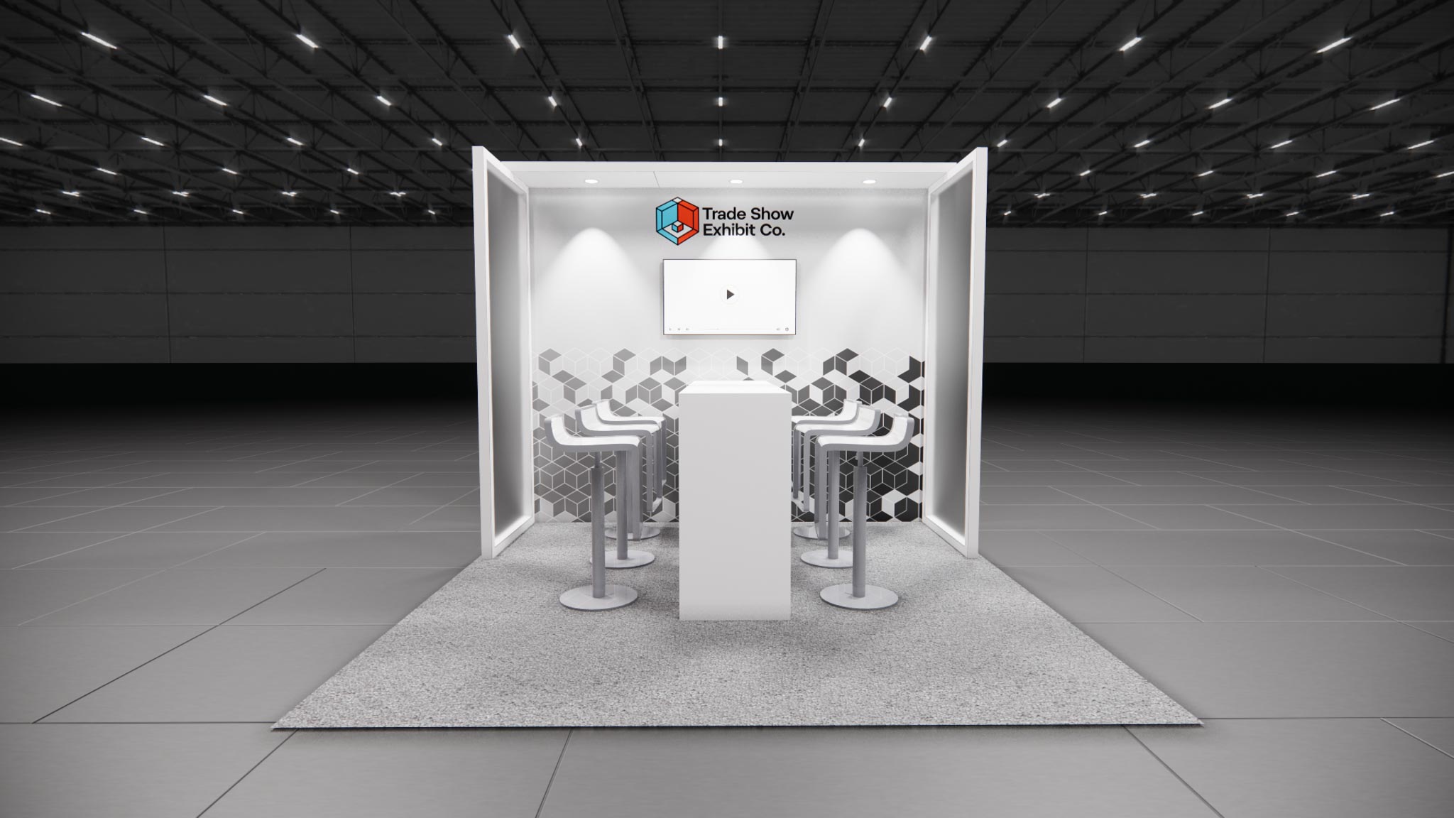 CES 10 x 10 Inline Affordable Exhibit Rental — Design 04 — 10 x 10 Inline Affordable Exhibit Rental — CES, Las Vegas