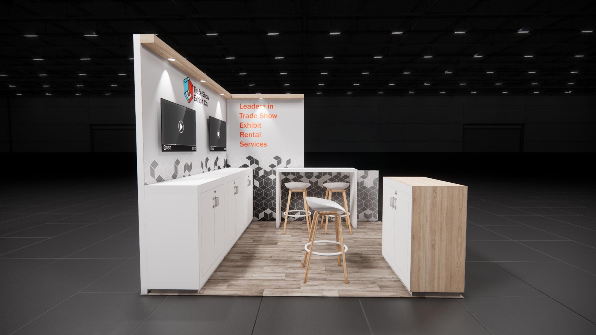CES 10 x 10 Inline Affordable Exhibit Rental — Design 06 — 10 x 10 Inline Affordable Exhibit Rental — CES, Las Vegas