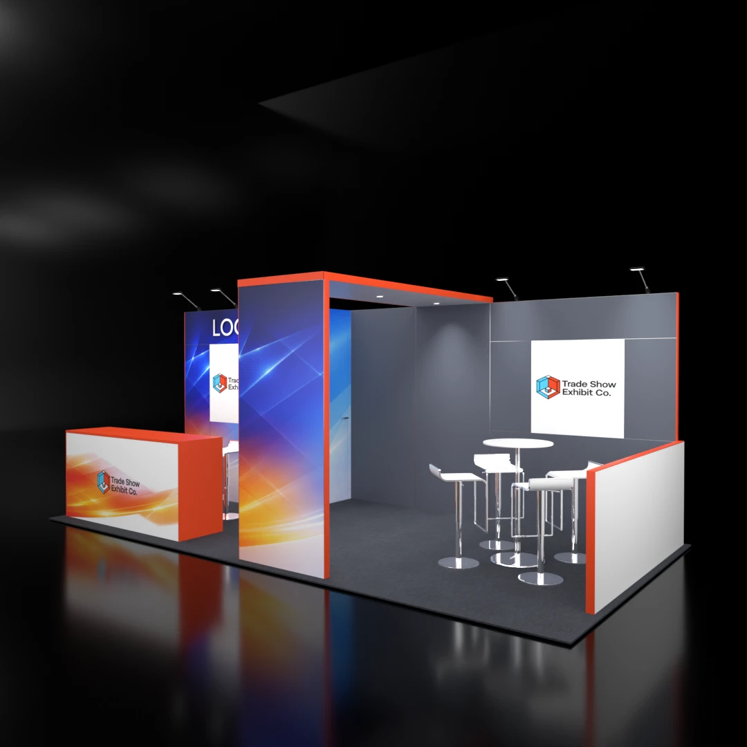 CES 10 x 20 Inline Affordable Exhibit Rental — Design 07 — 10 x 20 Inline Affordable Exhibit Rental — CES, Las Vegas