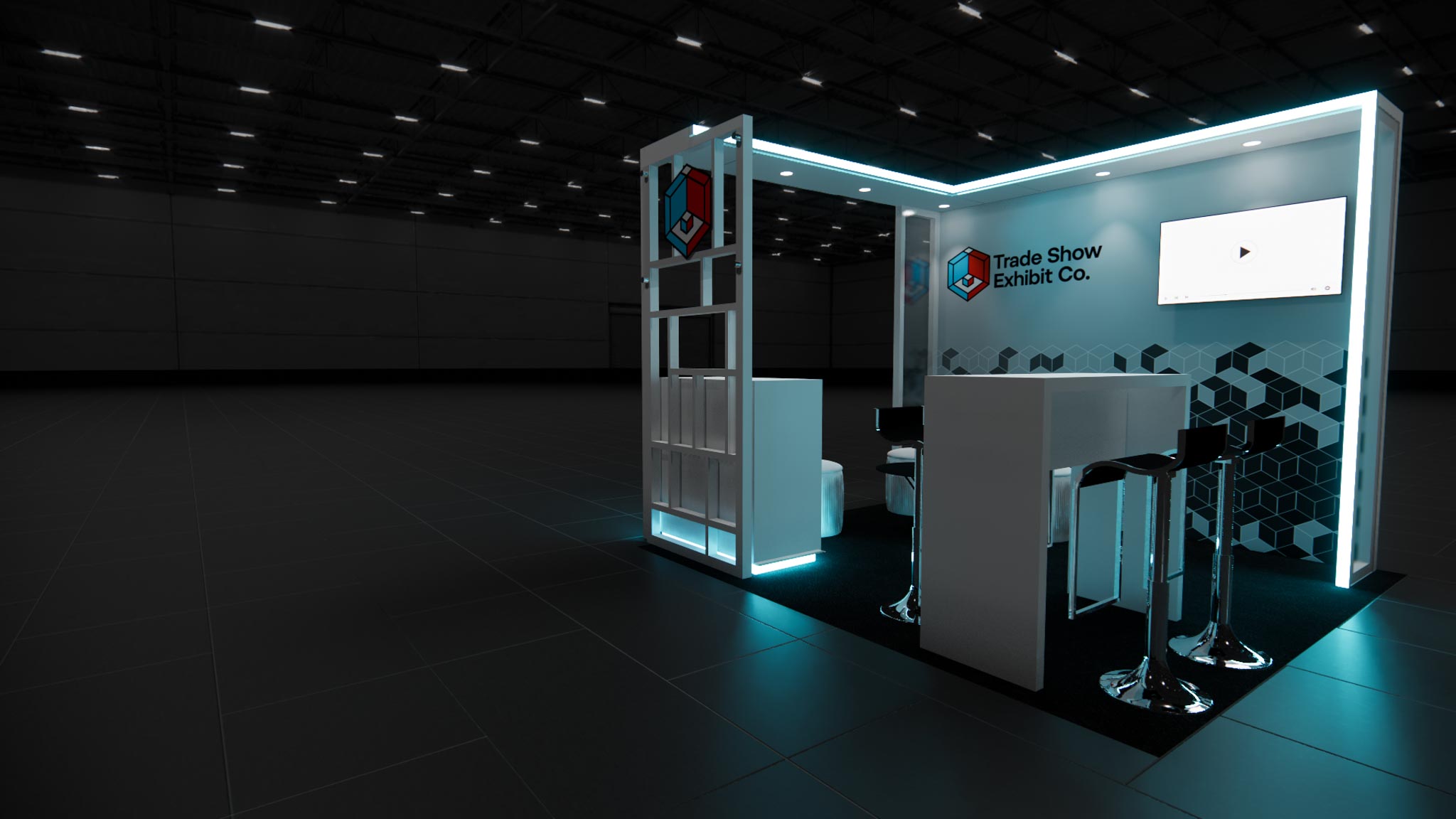 CES 10 x 10 Inline Affordable Exhibit Rental — Design 03 — 10 x 10 Inline Affordable Exhibit Rental — CES, Las Vegas