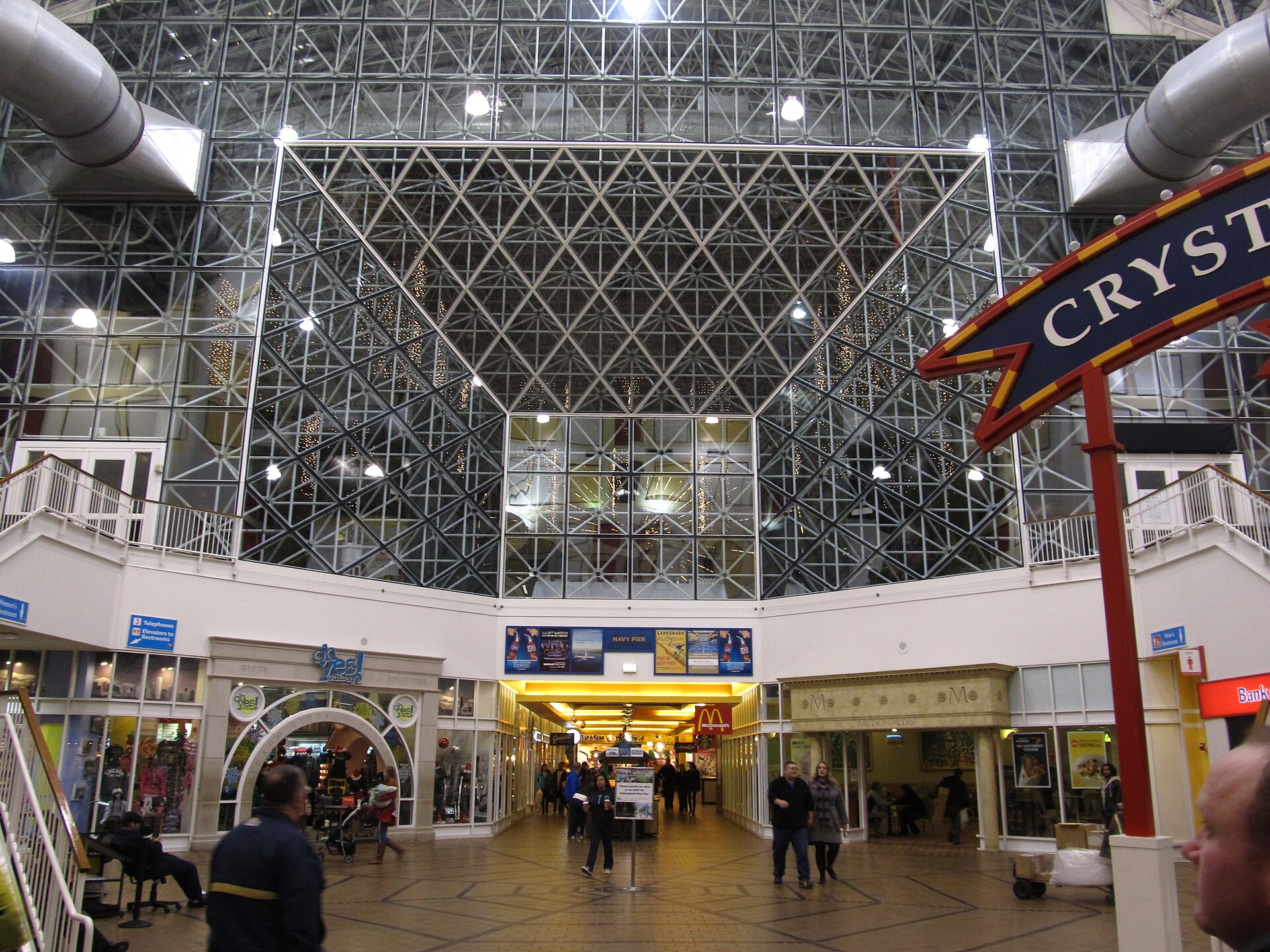 Exterior view of Navy Pier in Chicago, Illinois.