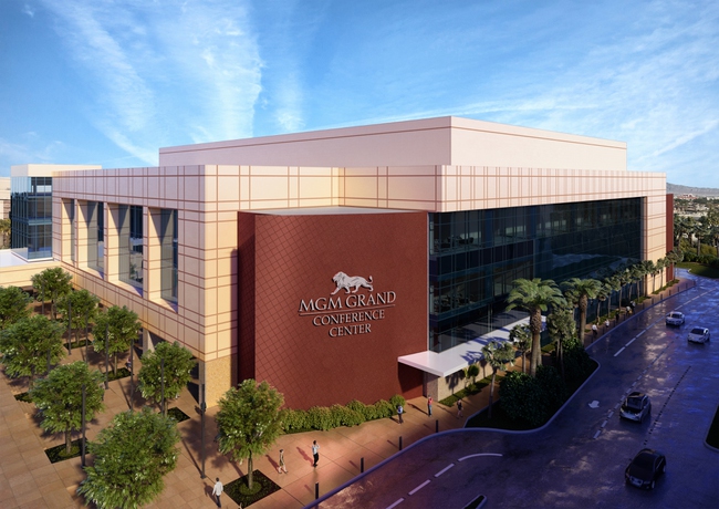 Exterior view of MGM Grand Conference Center in Las Vegas, Nevada