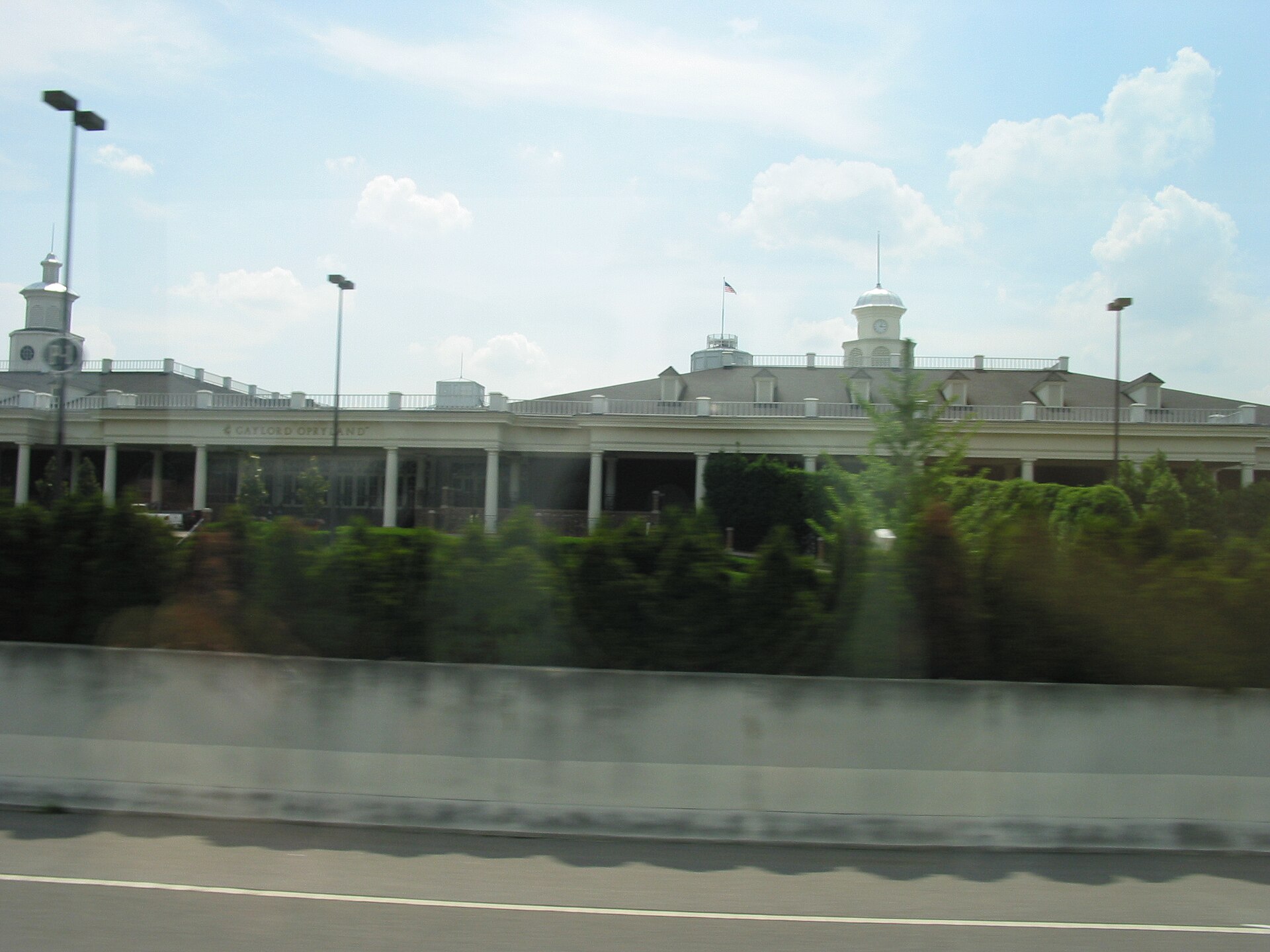 Exterior view of the Gaylord Opryland Resort and Convention Center in Nashville, Tennessee.
