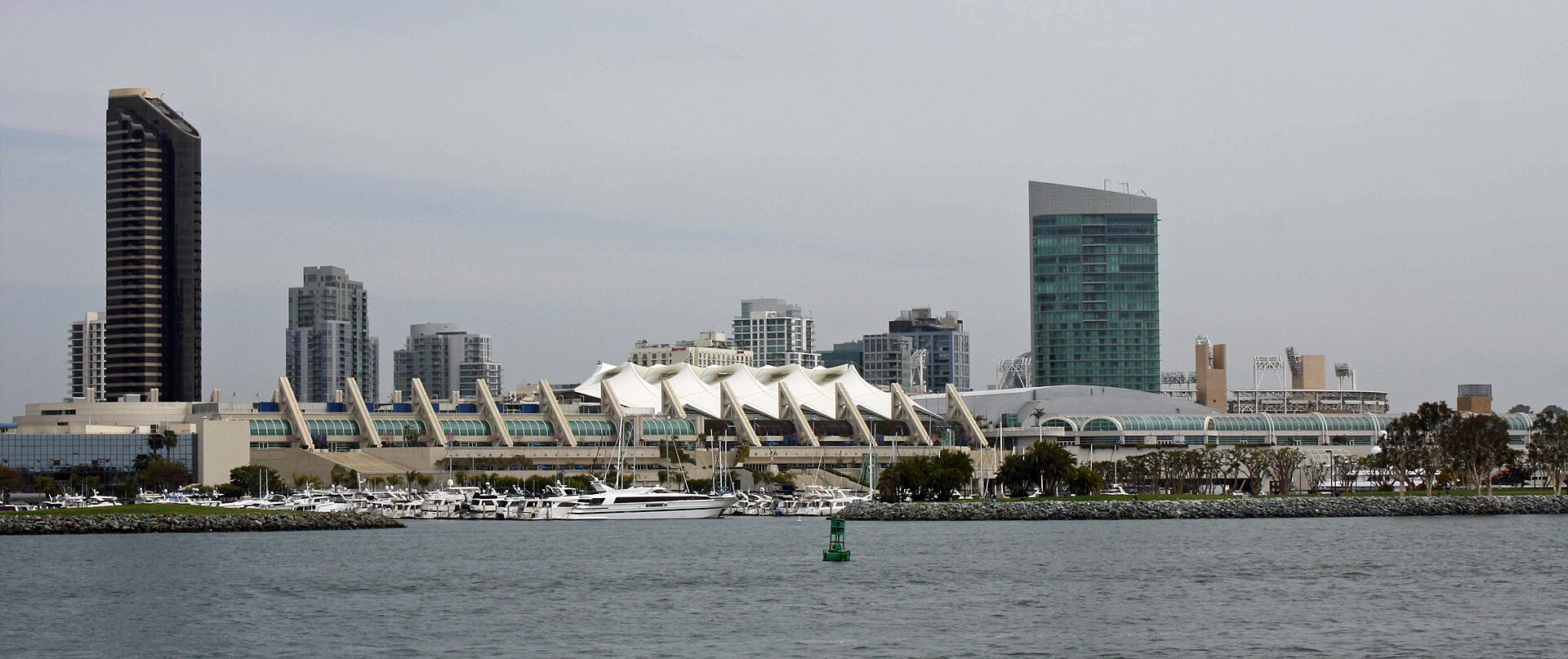 Exterior of the San Diego Convention Center in San Diego, California.