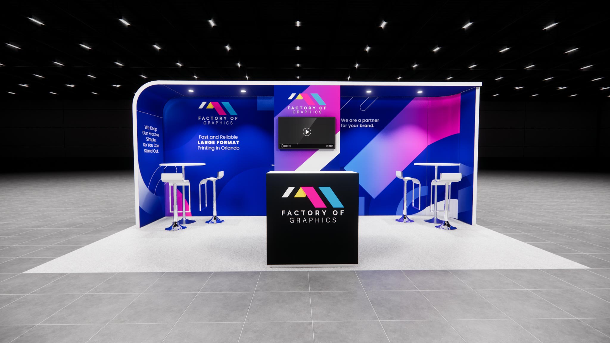 Trade Show Booth 10x20 Exhibit Rental